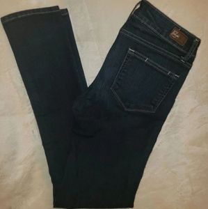 Paige Denim Dark Wash Straight Leg Jean's! SZ 28!